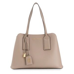 EUC Marc Jacobs “The Editor” tan pebbled leather shoulder bag